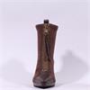 Hispanitas Bangkok Front Zip Heel Boot - Brown Suede